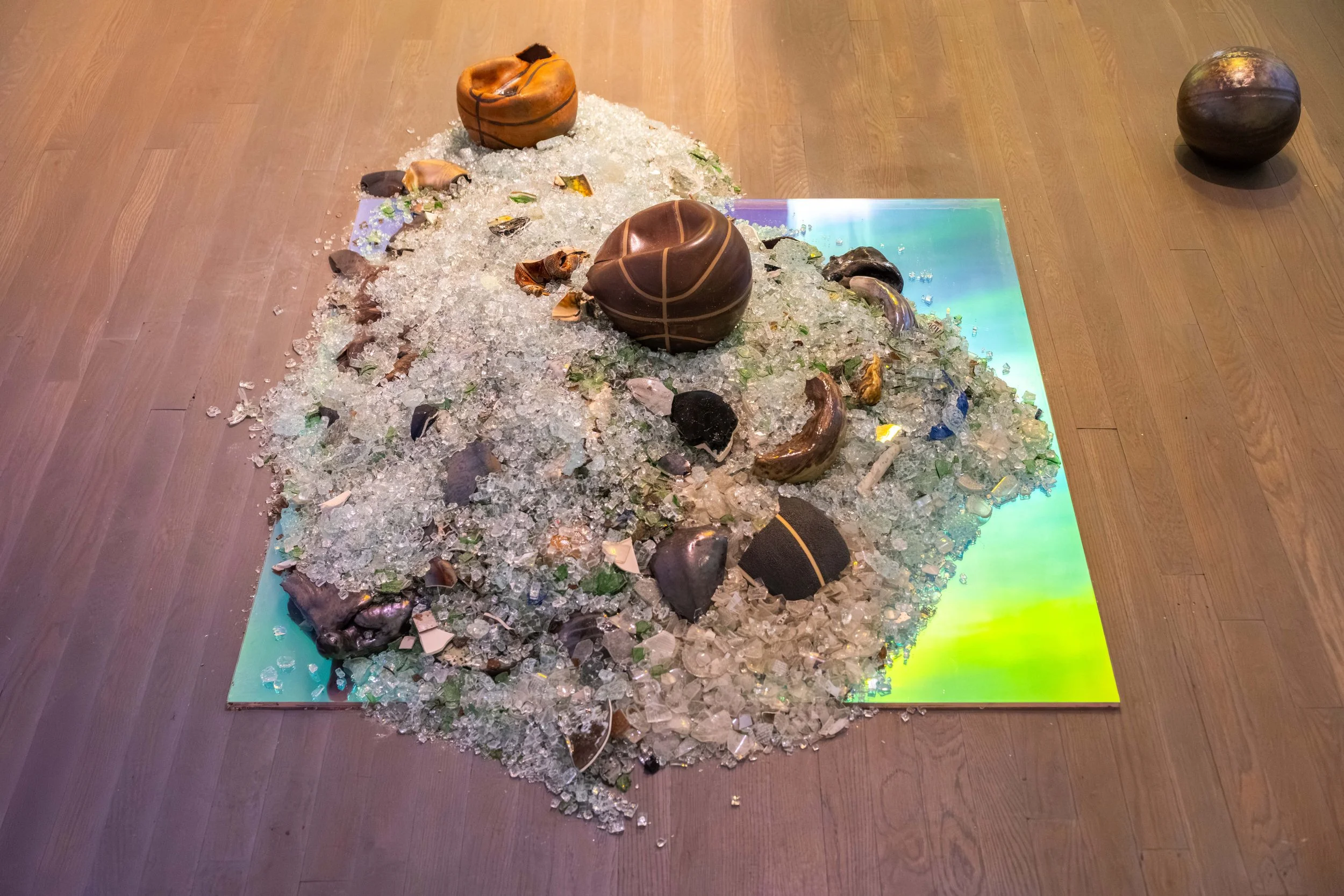 Installation view of  Boomerang  by Jairo Sosa, 2025. Photo by Leo Ng.