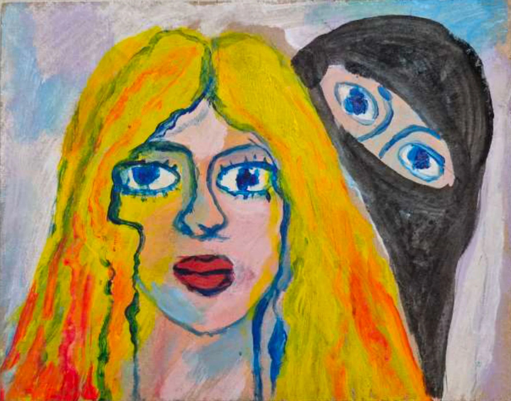 woman with chador peering behind blond woman_edit.jpg