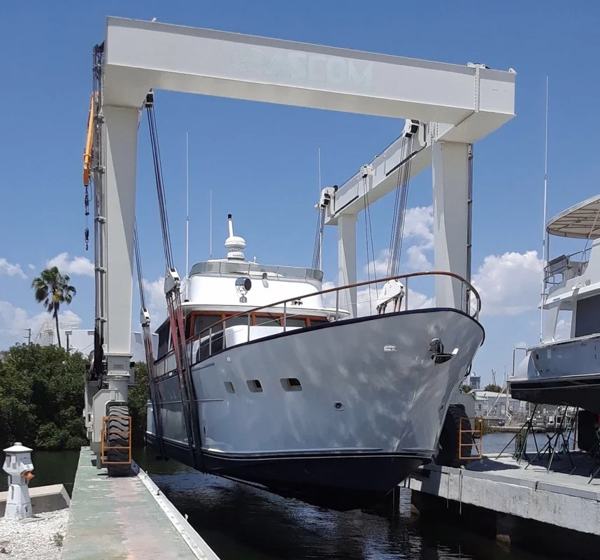 78ft Pluckybaum “Jade Princess” HEading out for Sea trial