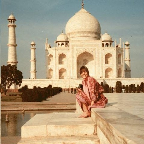 URSULA REINHART in front of the Taj Mahal in Agra, India in the 1960s. (Ursula Reinhart photo.)