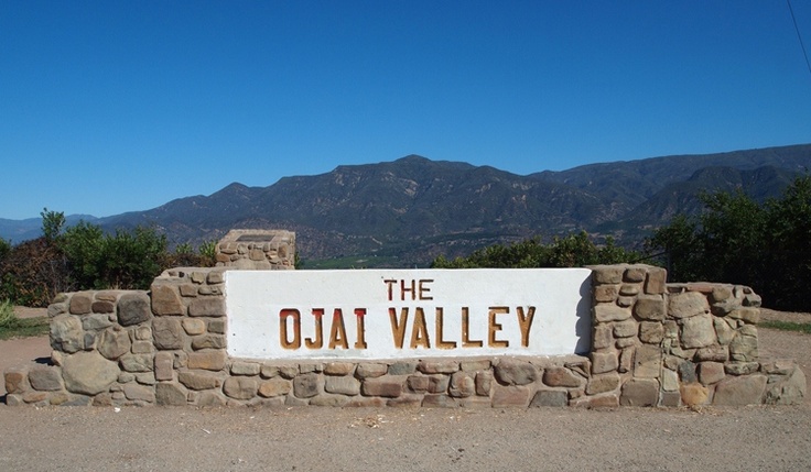 THE OVERLOOK from the Upper Ojai Valley to the lower valley. This scenic view was the setting for "Shangri-La" in the 1937 film Lost Horizon directed by Frank Capra. (Photo: Margaret Magnus, 2013.)