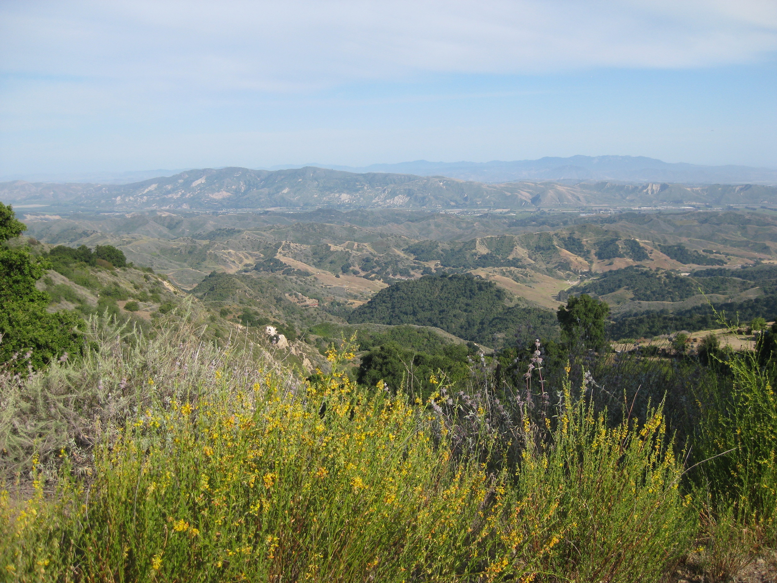 THE VIEW TOWARD SANTA PAULA and the Heritage Valley from Meher Mount. (Leslie Bridger photo, 2011.)