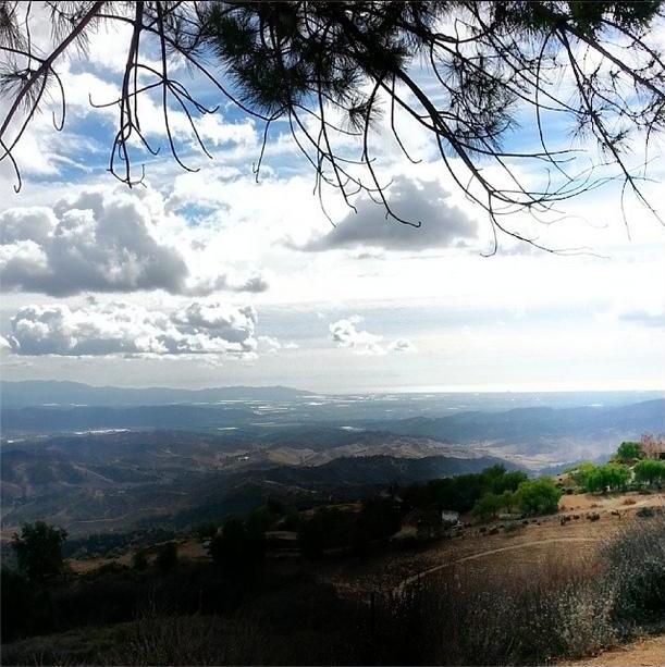 A VIEW FROM AVATAR'S POINT overlooking the Heritage Valley and Oxnard Plain and the Pacific Ocean. (Stephanie Ervin photo, January 2014.)