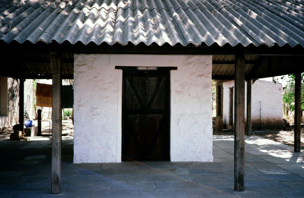 AVATAR MEHER BABA came out of this jhopdi (hut) in Meherabad, India, at 5:00 a.m. on Friday, July 10, 1925, marking the start of His silence. Asked how He would teach in silence, Meher Baba replied, "I have come not to teach, but to awaken." (Sam Ervin photo.)