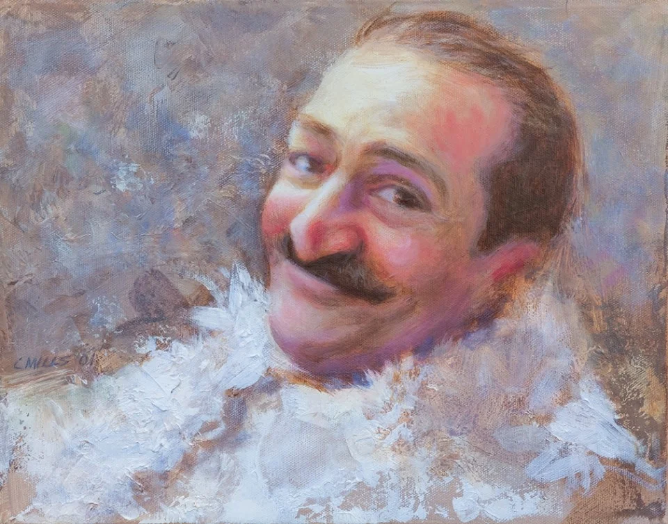 AVATAR MEHER BABA painting by Charles Mills. ( Mills Studio )