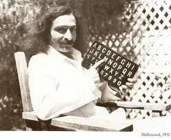 AVATAR MEHER BABA using the alphabet board to communicate with His followers.