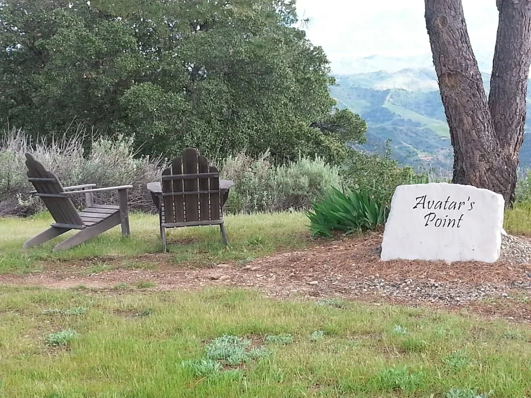 AVATAR'S POINT after the stone sign/place marker is installed. (Photo: Margaret Magnus, 2017)