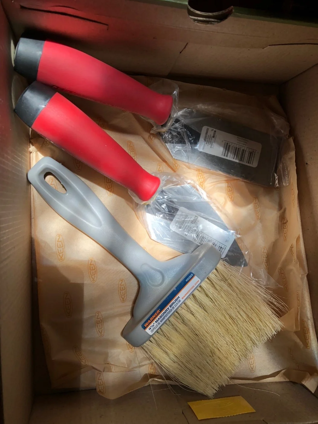 TOOLS for continued archaeoligical work on Baba's Walkway. (Photo: Cassandra Bramucci, May 2018)