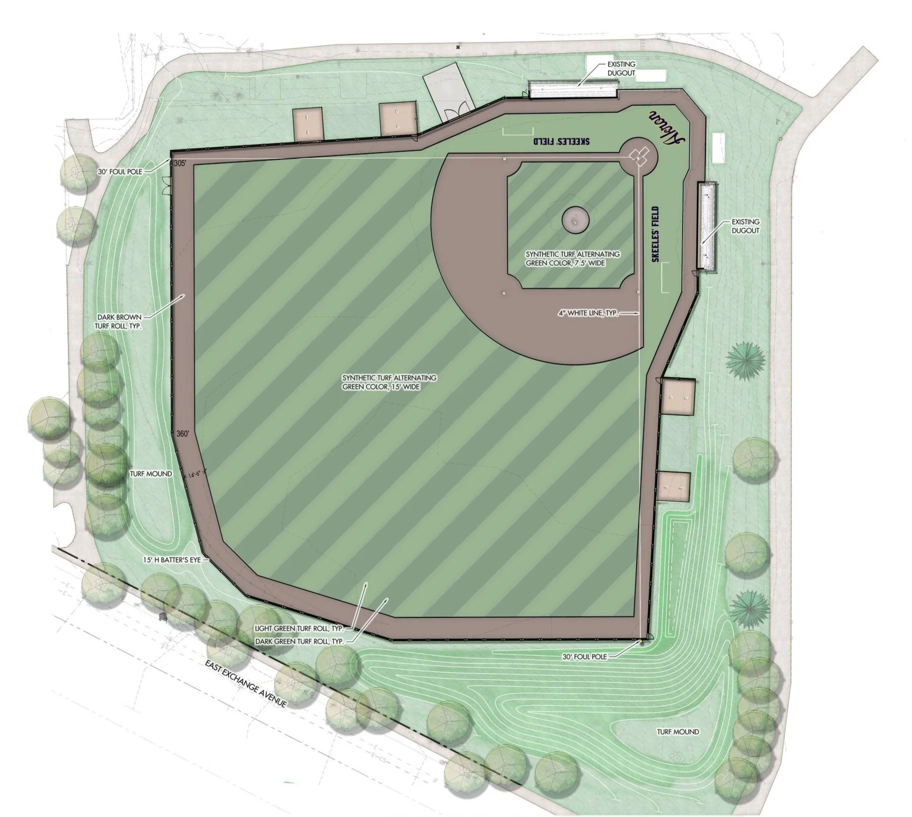 University of Akron Skeeles' Field — Behnke Landscape Architecture