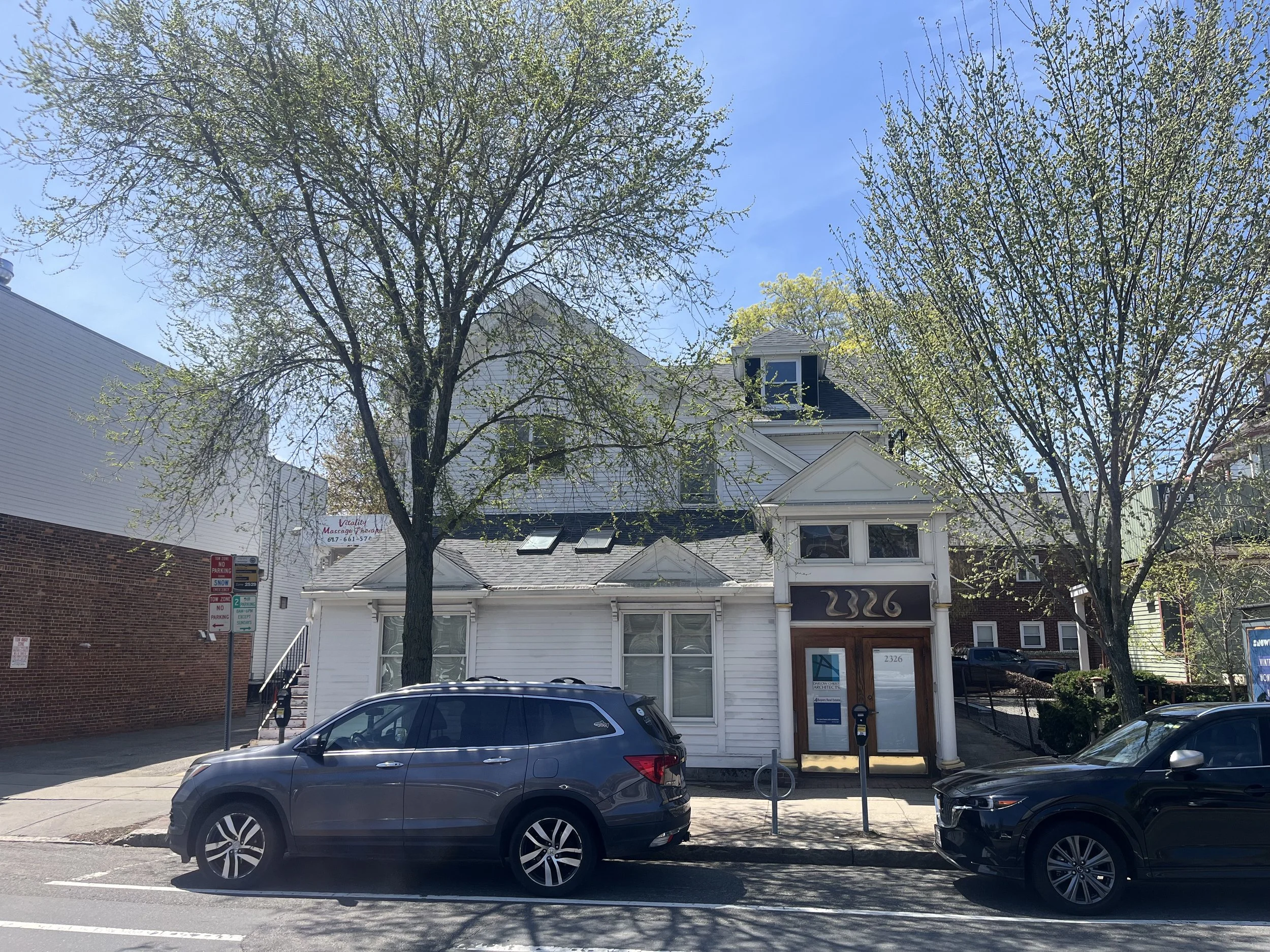 The existing structure located at 2326 Massachusetts Avenue.