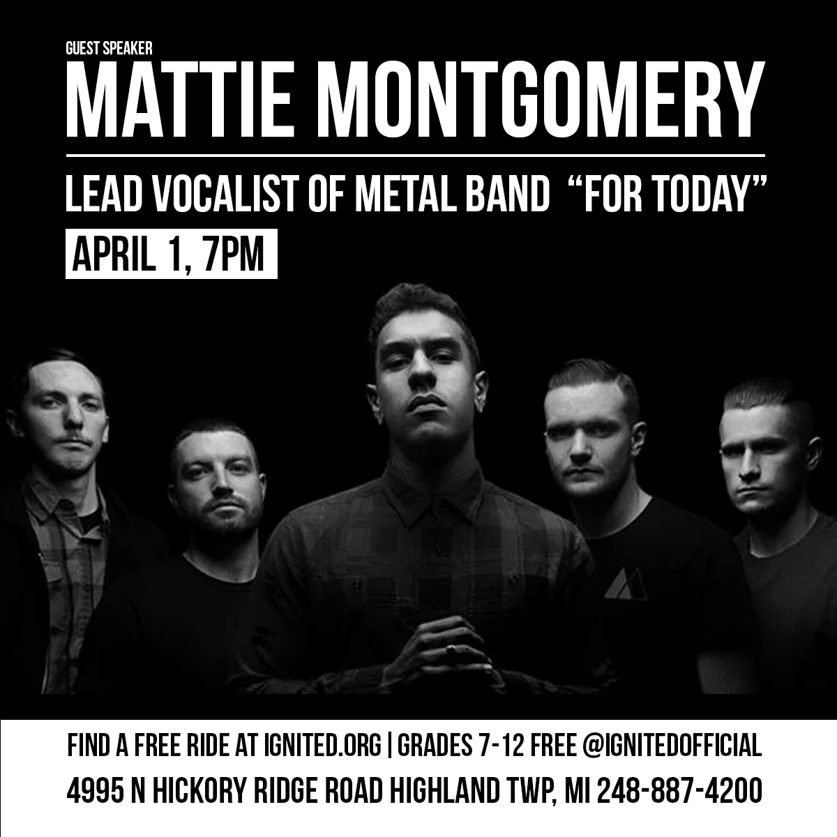 Mattie Montgomery from Metal Band "For Today"