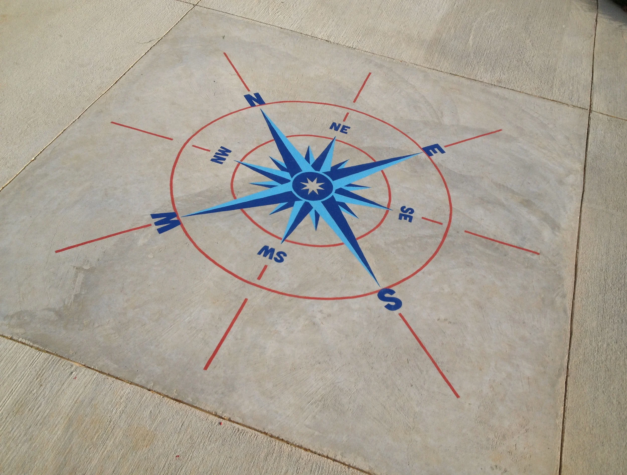 Battery C Compass Mural