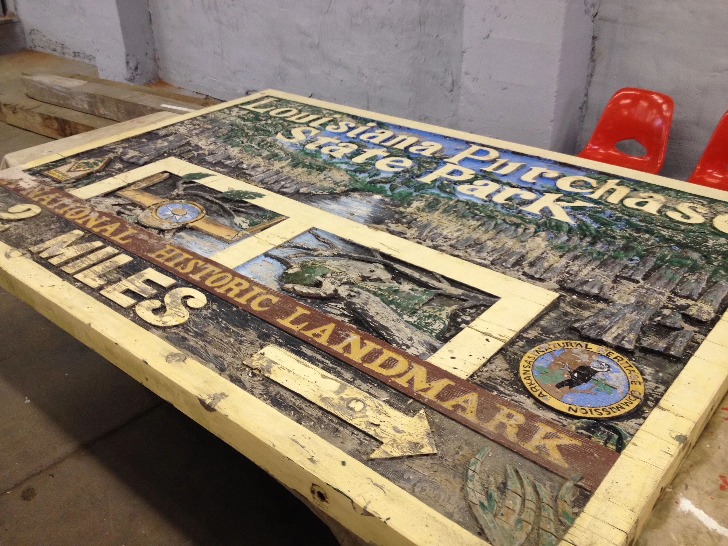 Louisianna Purchase State Park Sign