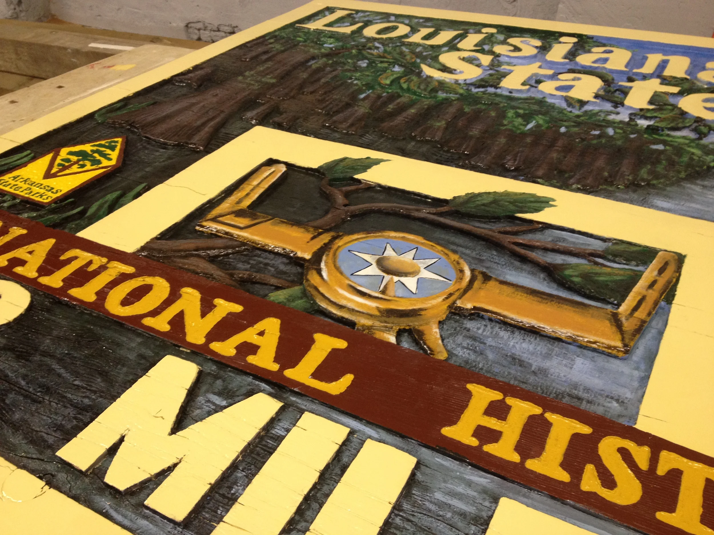 Louisianna Purchase State Park Sign