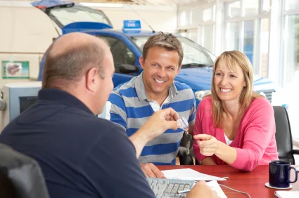 Does this couple have new car insurance?