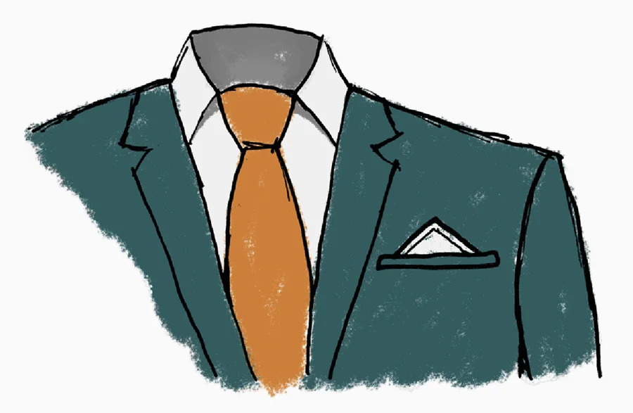 suit and tie illustration