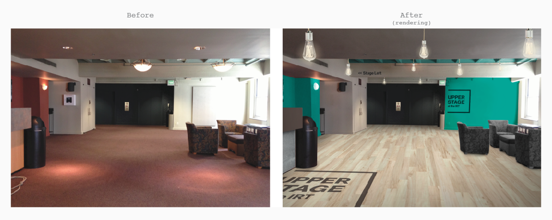 Proposed interior design for the lobby.