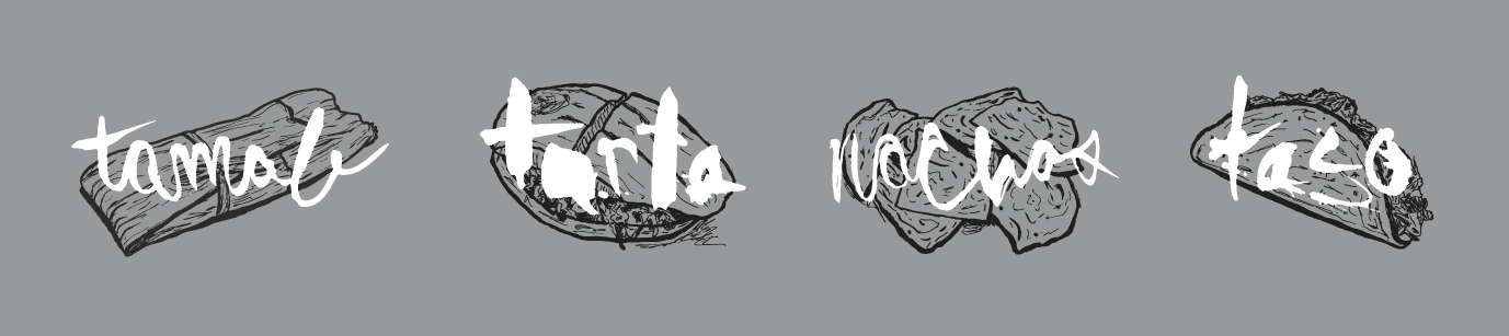 Illustrations with typography