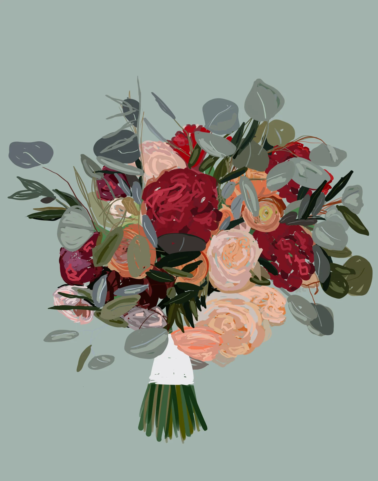 Wedding Gift of Bridal Bouquet Prints by San Francisco Artist Jamie Corley-.jpg