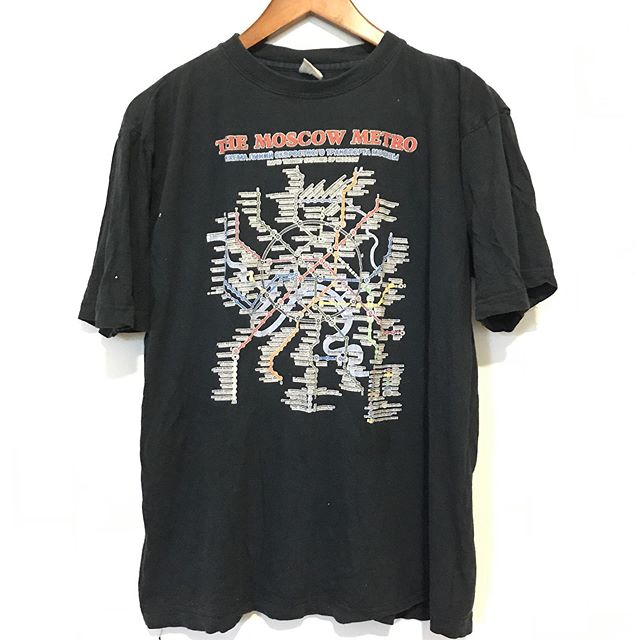 Incredible VTG Moscow Metro t-shirt. Soft and thin. SZ.M $34.95 #foxandfawn