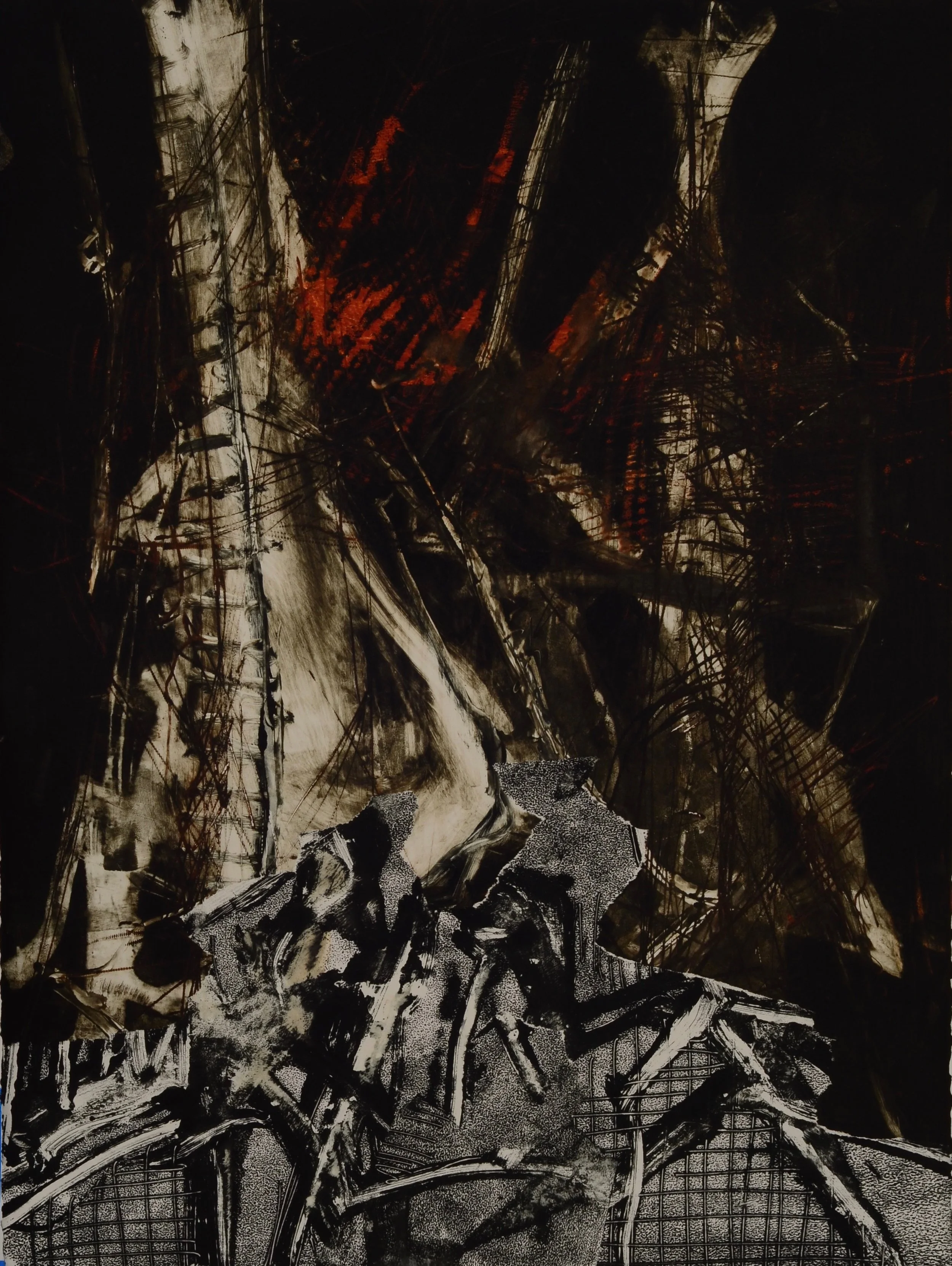 Untitled Monoprint 30” x 22”