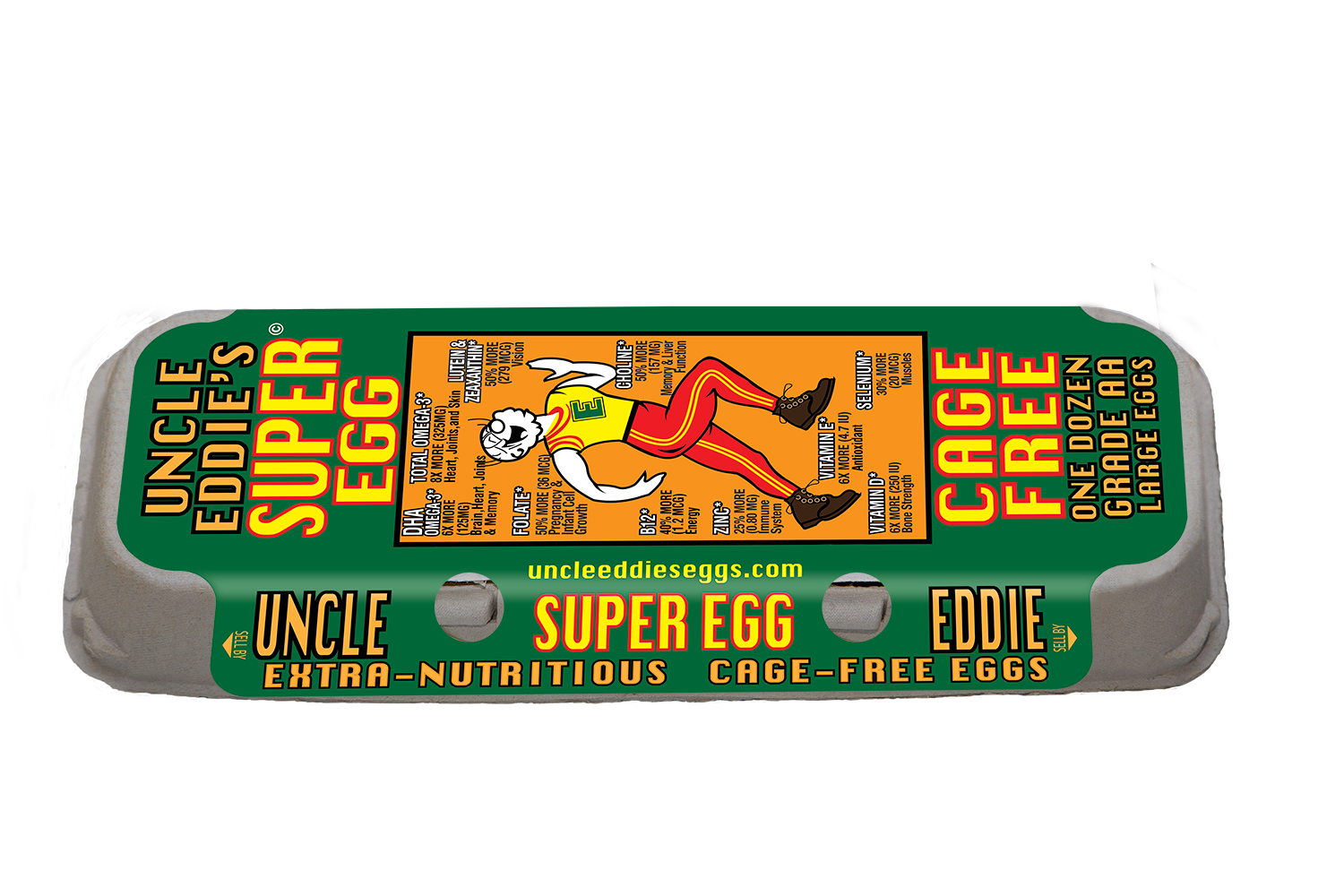 Uncle Eddies Extra Nutritious Super Egg Carton