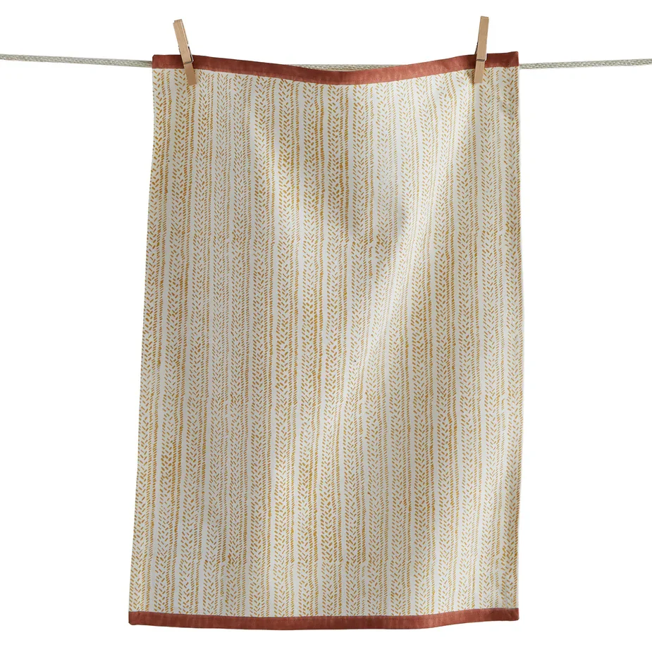 Dash Block Print Dishtowel