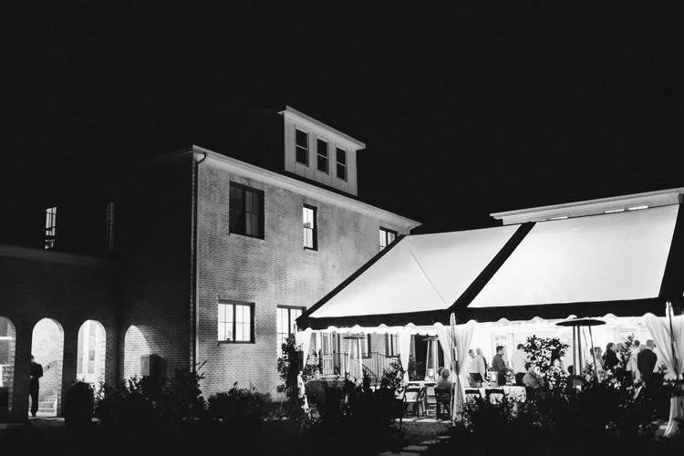 Photo by Anderson Shore Photography 40 x 60 Clear top with chandelier from Grand Rental Station