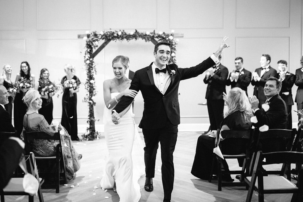 Just Married, Bride and Groom, NC Wedding, The Bradford