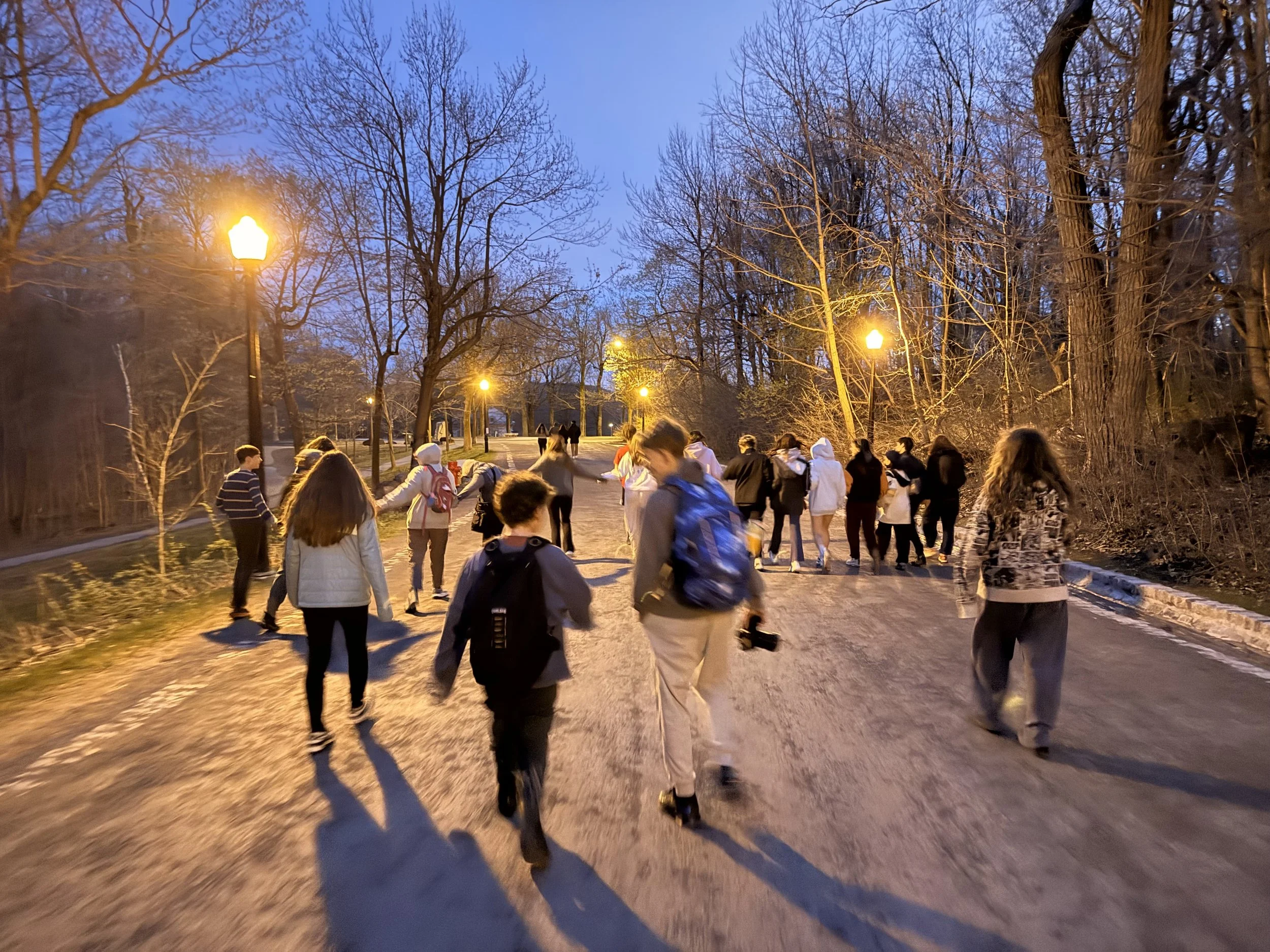 Junior high students exploring Montreal