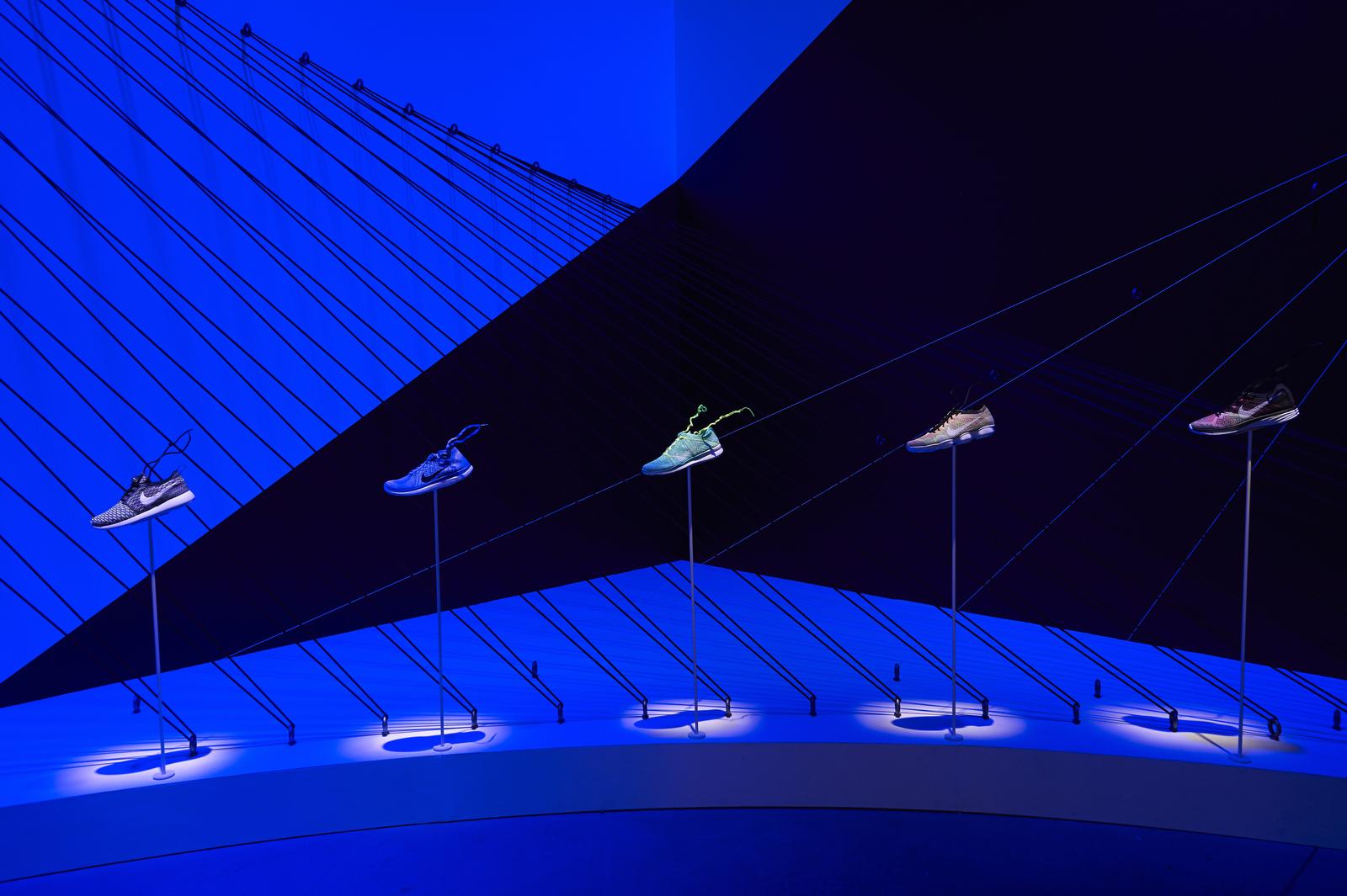 New Nike Flyknit styles for Spring 2015 include the running Nike Flyknit Lunar 3, the training Nike Flyknit Zoom Agility and the Sportswear Nike Roshe Flyknit