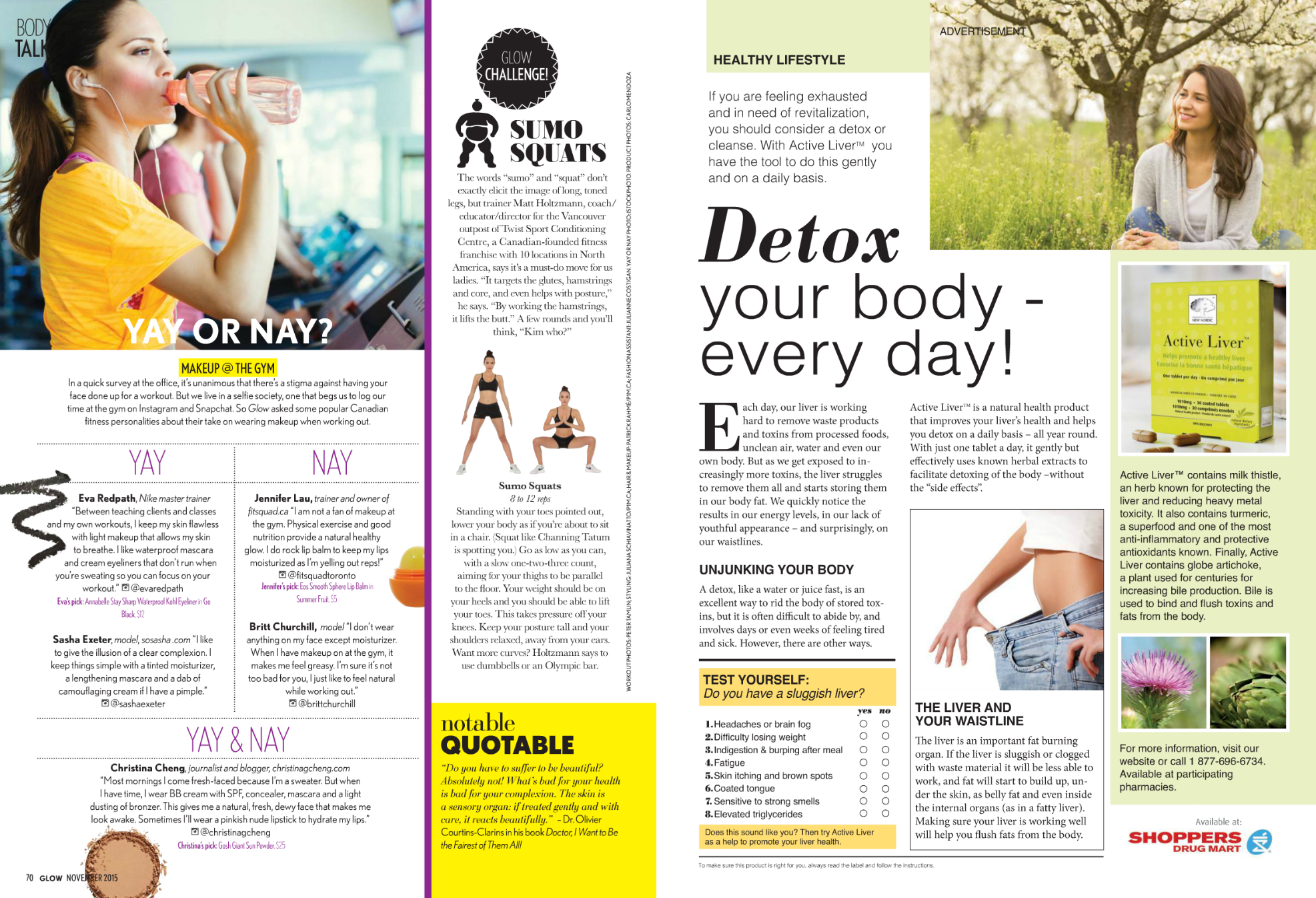 Story by Lisa Hannam, Health Editor, Glow Magazine