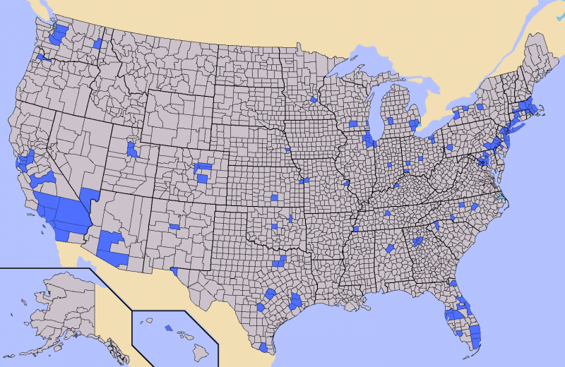 Half Of The United States Lives In These Counties