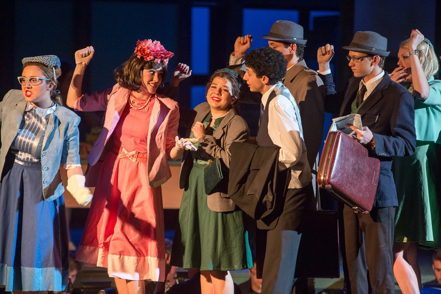 How to Succeed in Business Without Really Trying at Santa Barbara High School Theatre, Spring 2014. Photo by Isaac Hernandez. 