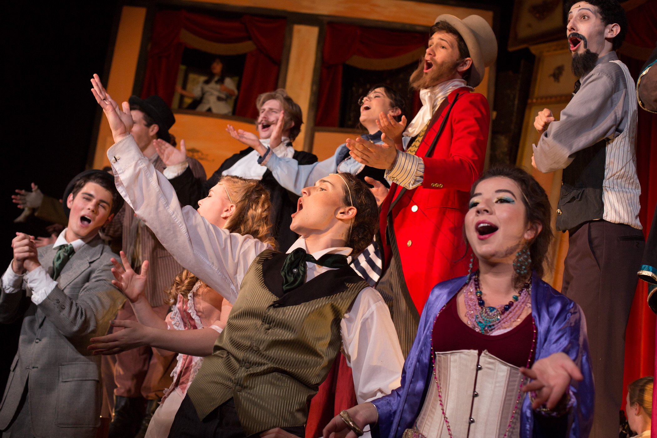  The Mystery of Edwin Drood. The Solve-It-Yourself Musical. Directed by Otto Layman. Santa Barbara High School Theatre. April 24, 2015. Photo: © Isaac Hernández/IsaacHernandez.com 