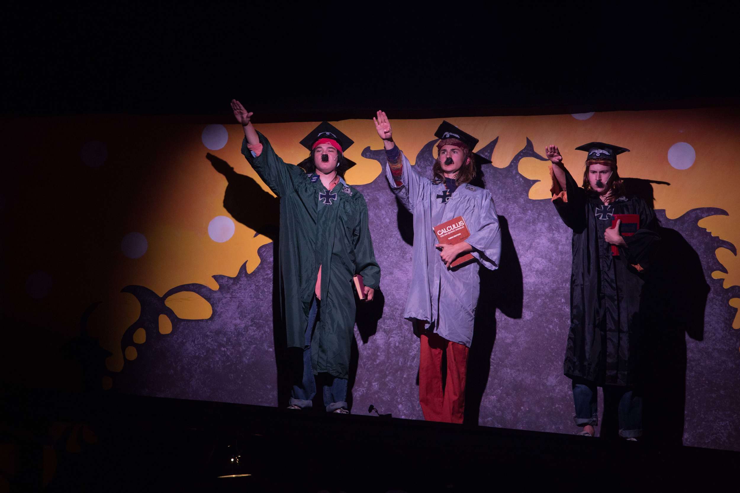Hair the musical at Santa Barbara High School Theatre. Dircted by Otto Layman, Chrorgaphy by Jenna Tico, Musical Direction by Jon Nathan, Vocal Direction by Sio Tepper, Costume Design by Bonnie Thor, Light Design by Mike Madden, Set Design by Otto