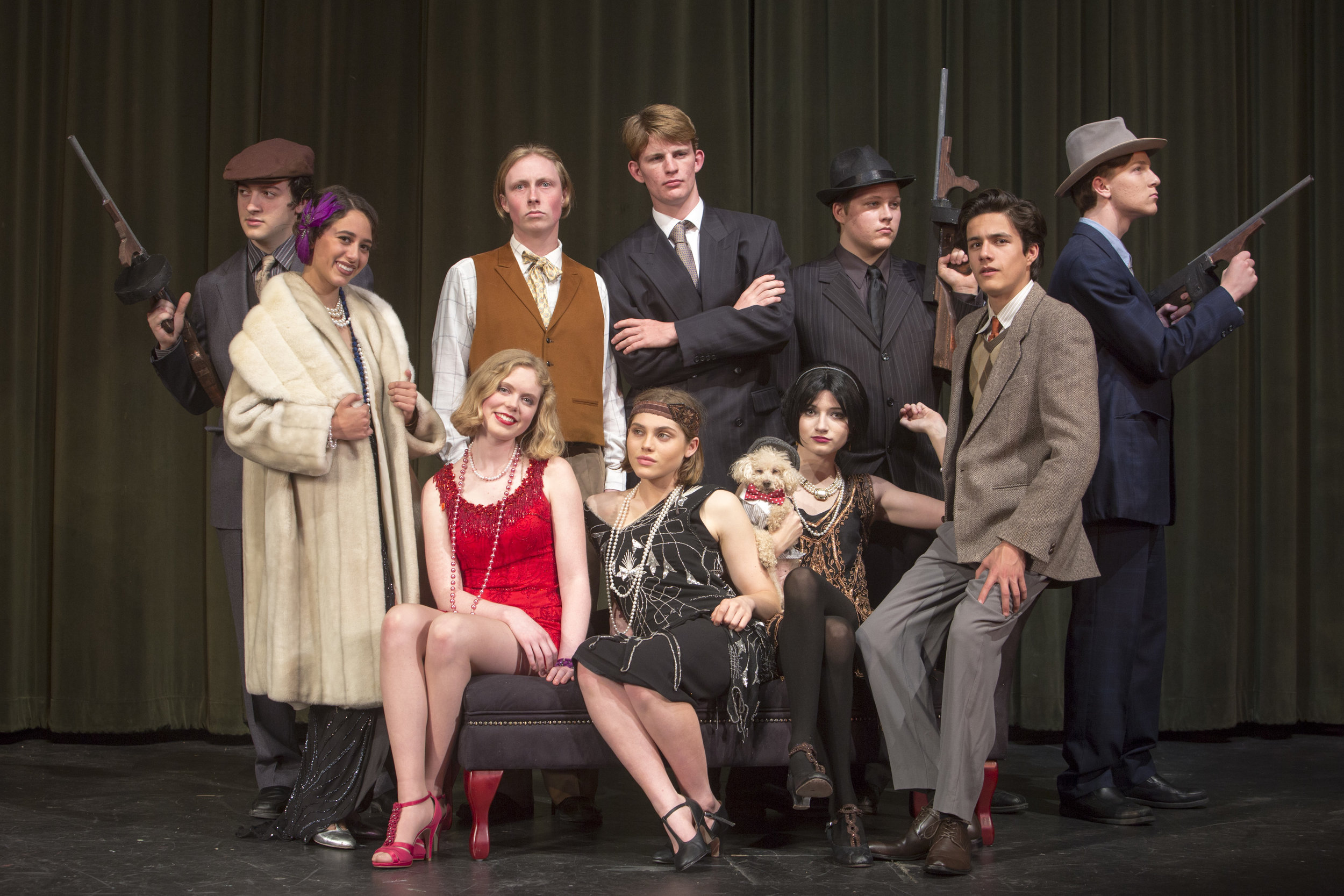  Bullets Over Broadway, Spring 2017, directed by Otto Layman. SBHS Theatre. Photo: Isaac Hernandez Herrero. 