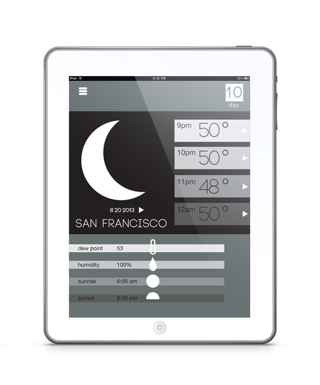 weather app concept