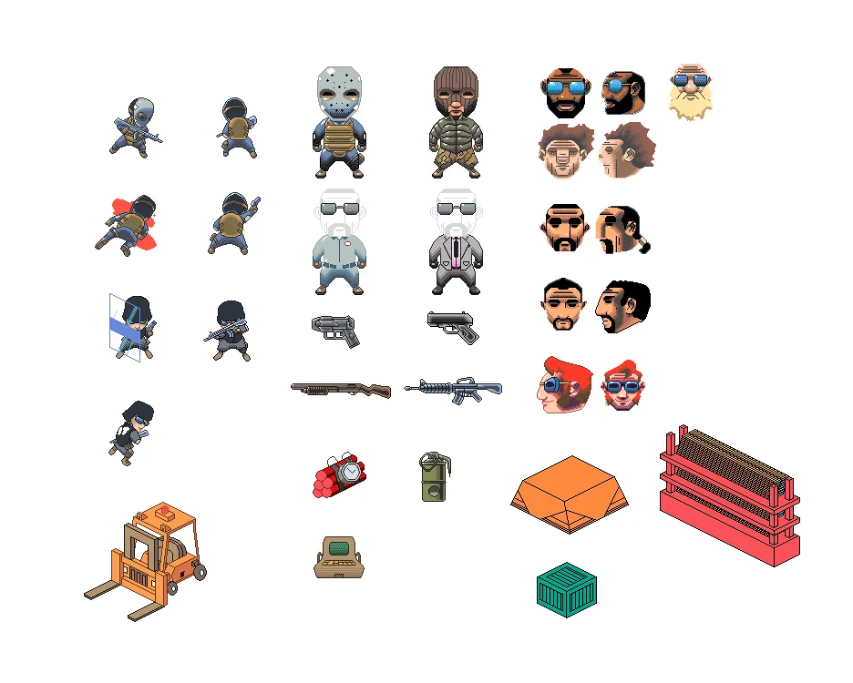 Pixel art concepts