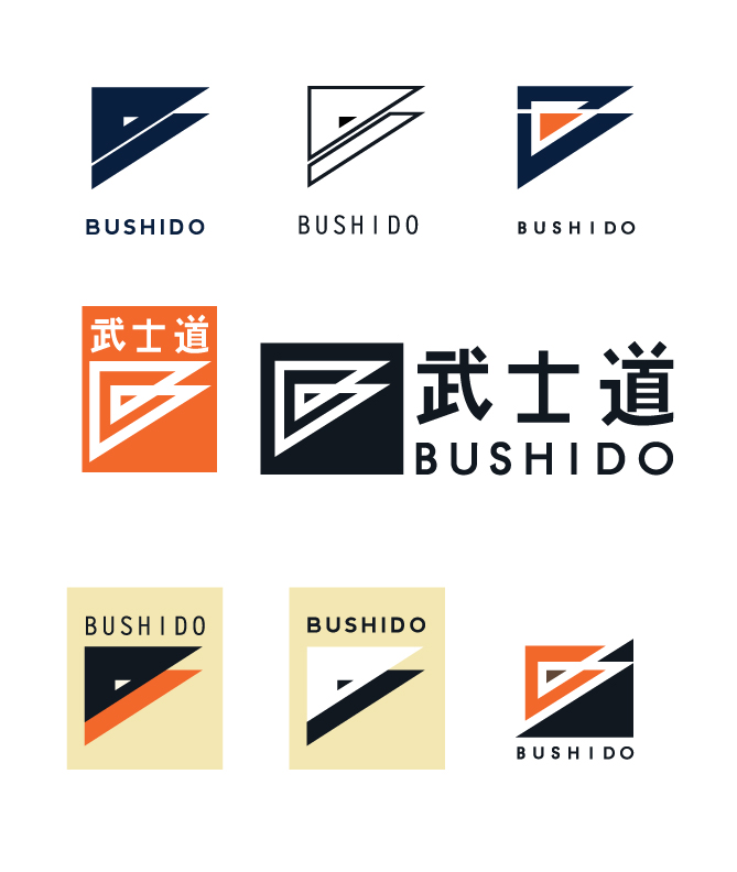 Logo concepts for Bushido apparel