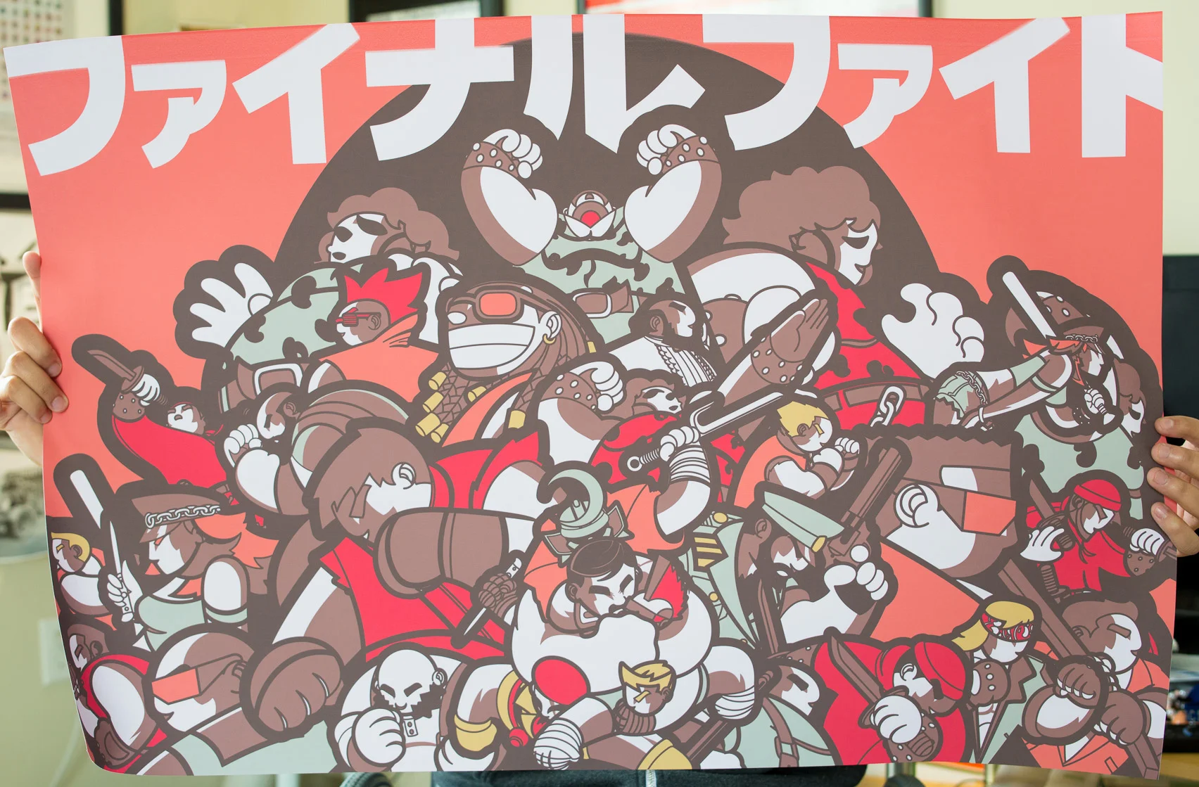 In 2015 I created a kickstarter project based on the classic beat'em up FINAL FIGHT. Backers received items ranging from shirts, postcards, posters, and individual illustration requests.
