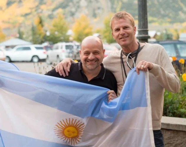 Festival co-director Michael Brody and award-winning filmmaker Marcelo Mitnik, from Argentina. Photo credit: Siena Pinney