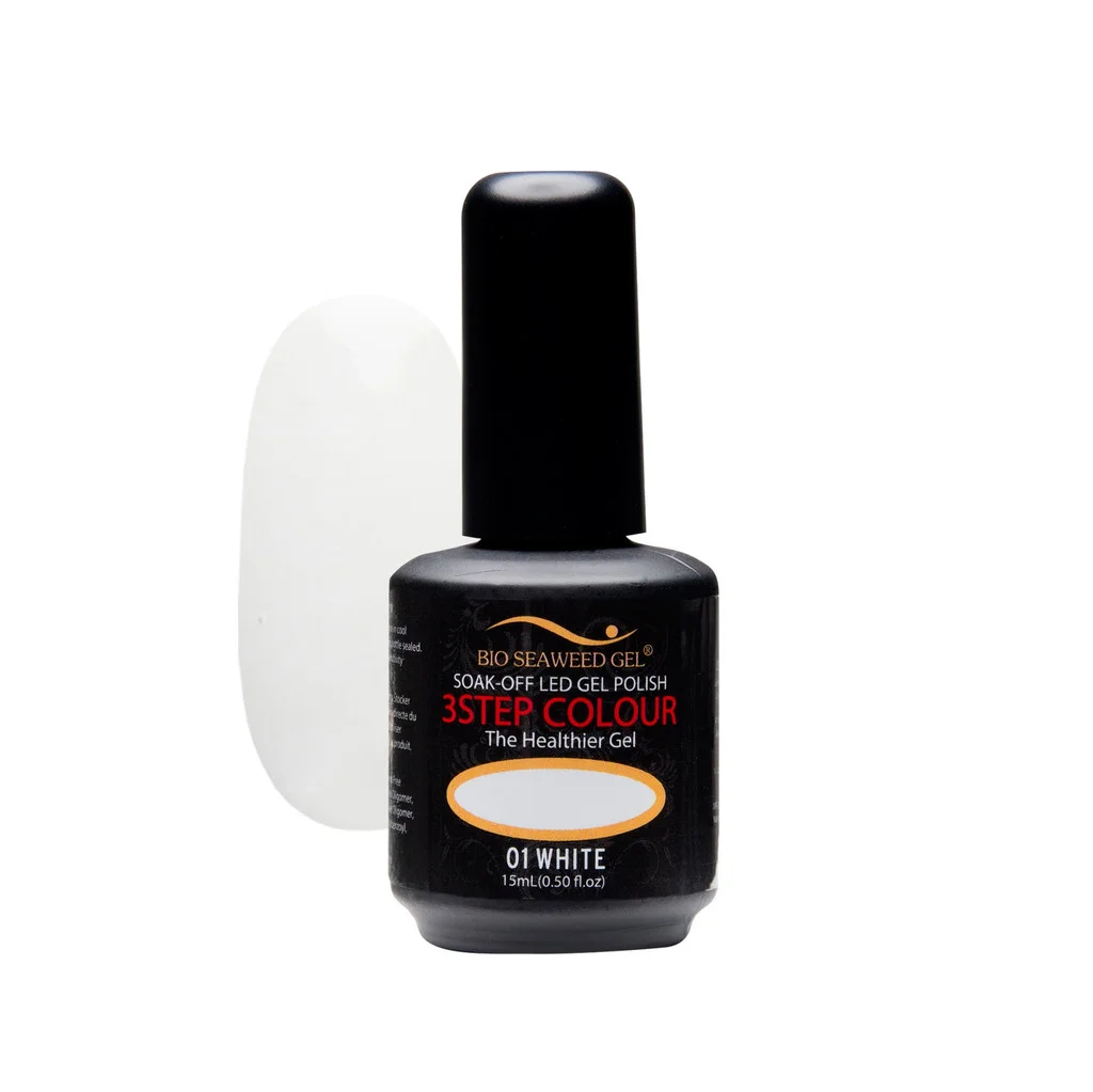3Step Colour Gel Polish 01 White Gel