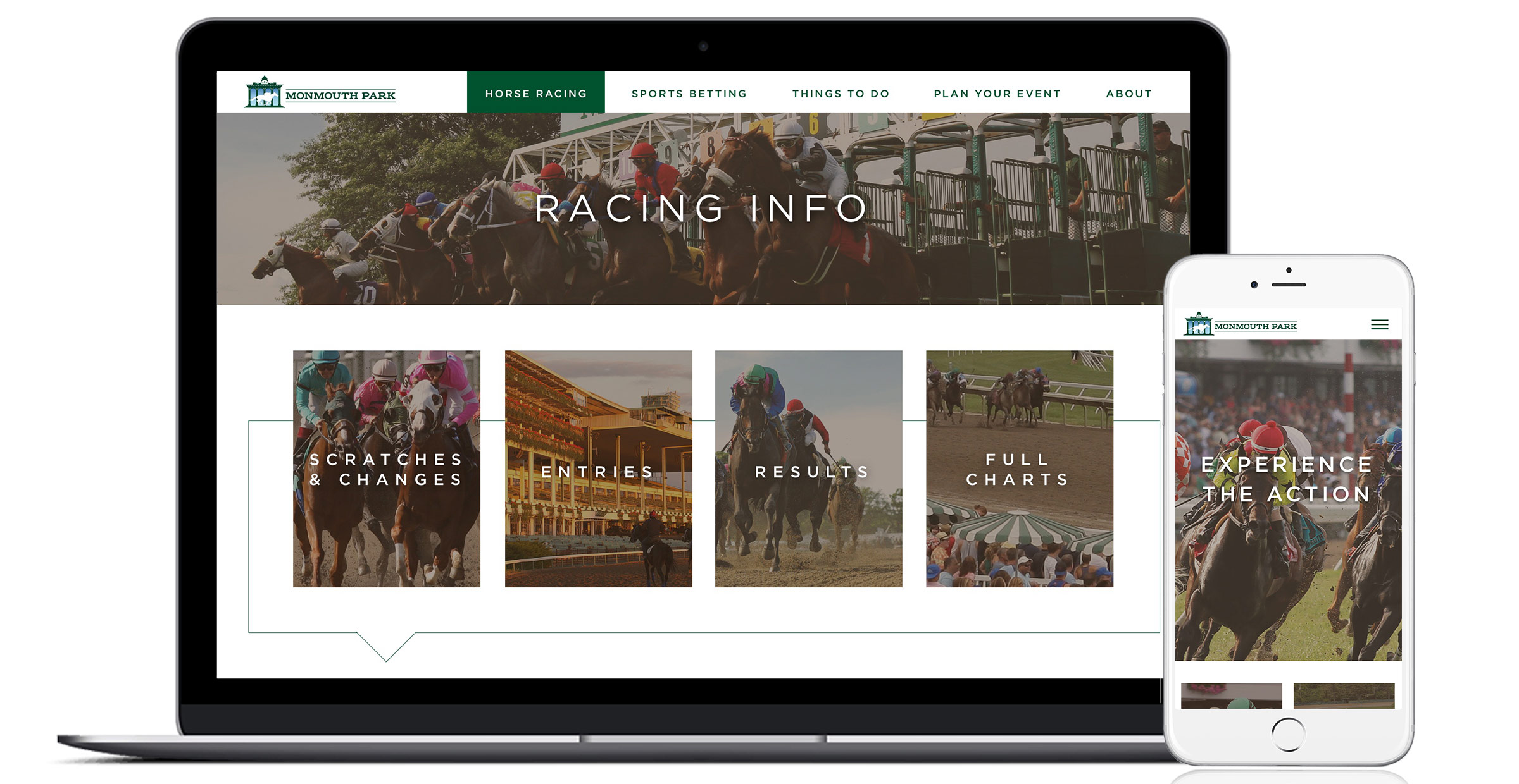 Site Redesign - Monmouth Park Racetrack