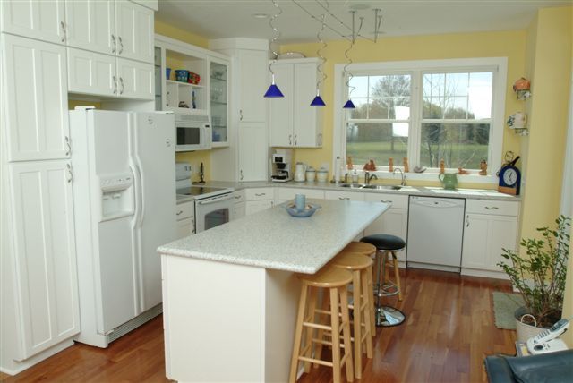 Remodeled kitchen with island
