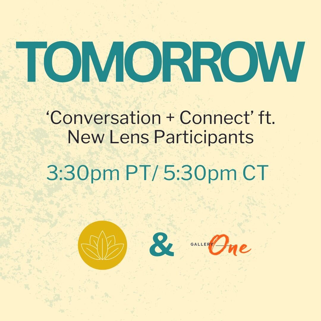 Tomorrow!

Join us + @galleryonehouston for their virtual Conversation + Connect, where you'll see the photos and hear the stories created by recent New Lens participants. 

Make sure to register for the (free) event - link in bio!

#storytelling #vi