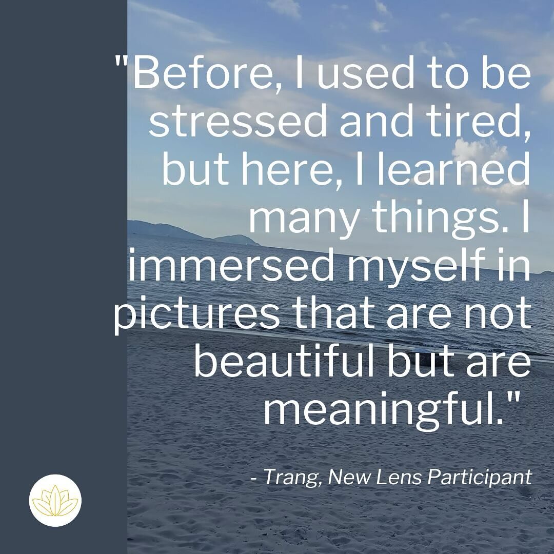 Meaningful &gt; beautiful. 

Our New Lens course empowers participants to see even the most challenging aspects of their lives as meaningful - intrinsically valuable to their story. 

#therapeuticphotography #mindfulness #inclusiveohotography #artthe