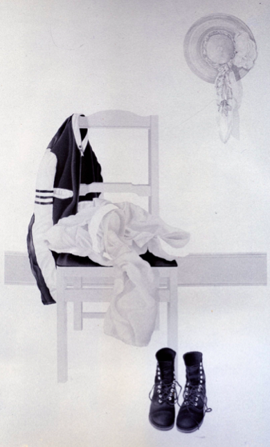 “In 1969, when Stonewall occurred, I was living in the West Village with what was my fiancé who had been my high school sweetheart. It was after that separation that I met Agneta Frieberg who would become my lover. The self portrait portrays this dichotomy. There was no ambiguity on my part regarding my sexual preference after being with Agneta. I was now considered an outlaw…subject to punishing repercussions…just because I now loved a woman.” - Michela, 2019. Image courtesy of Michela Griffo.