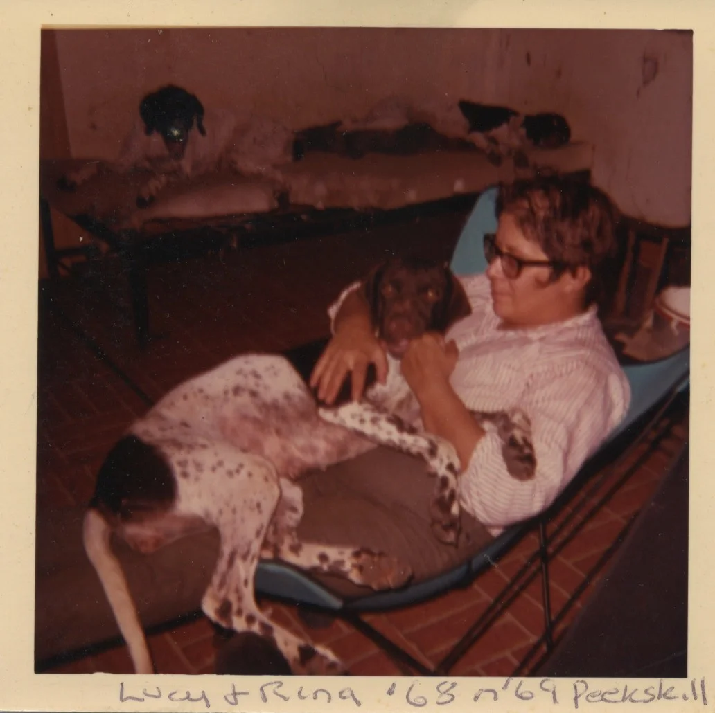Lucy and Rina in 1968 or 1969 in Peekskill, NY. Image courtesy of Lee Zevy.