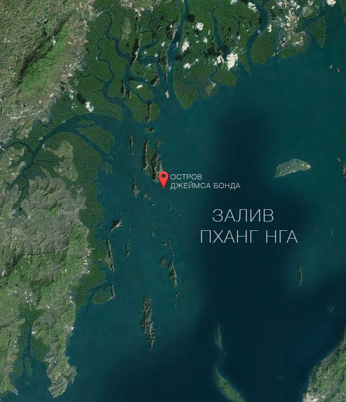 Залив ПХАНГ НГА - карта